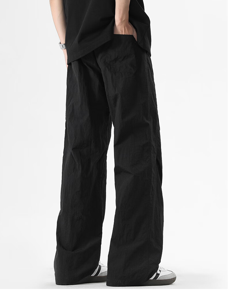 :CHOCOOLATE American Casual Pants for Men, Straight-Leg Loose Fit, Spring And Autumn New Style, Men's Ice Silk Quick-Dry Pants, Khaki, XL 8