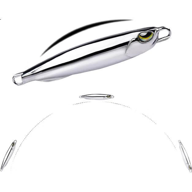 Искусственная приманка Erciyuan Lure Mirror Lead Fish, металлическая блесна для морской рыбалки на скумбрию и кальмара, 20г