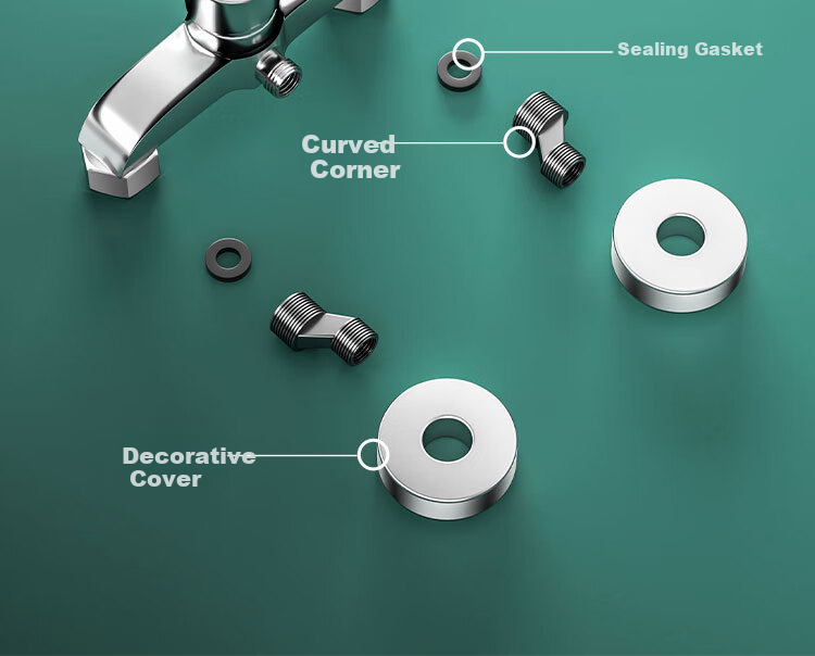 MEJUE Shower Faucet, Bathroom Hot And Cold Mixing Valve, Brass Thickened Concealed Installation, Shower Switch, Mixing Valve Z-013182 20