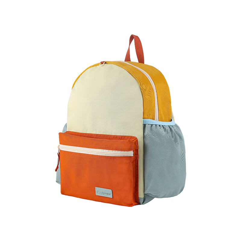 Diplomat Children's Backpack for Primary School Boys And Girls, Fashionable Lightweight Double Shoulder Bag XX-6602L Color Block