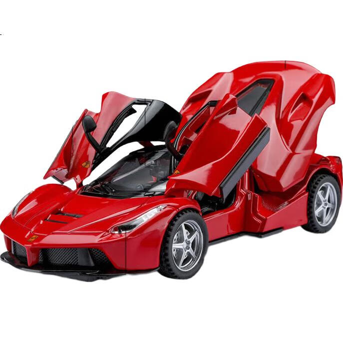 Машинка Anby Families Ferrari GT, металлическая, масштаб 1:32, для детей от 3 до 6 лет, с звуковыми и световыми эффектами, подарочная упаковка