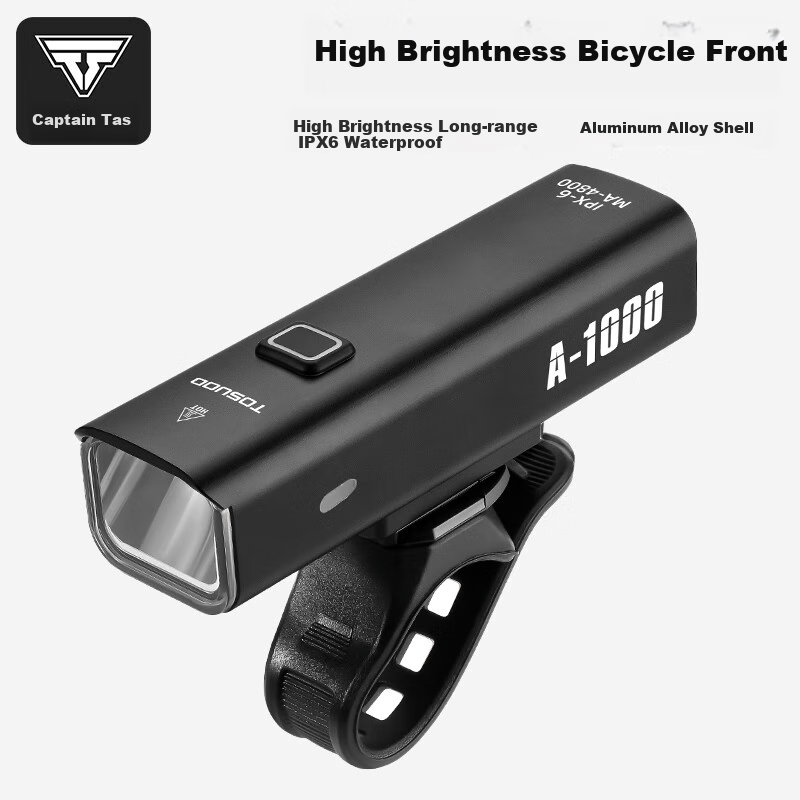 Tasiduizhang Bicycle Front Light, Road And Mountain Bike Night Riding Light, Portable High-Beam Flashlight, Outdoor Cycling Equipment