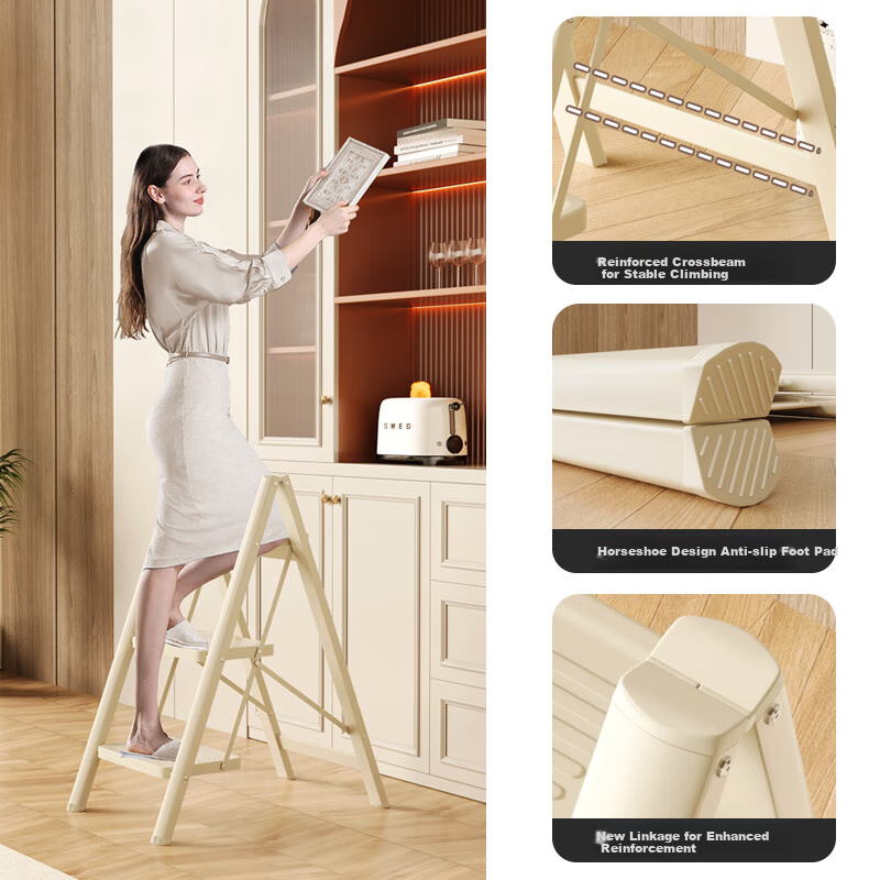 Yilinju Ladder, Household Ladder, Telescopic Ladder, Telescopic A-Frame Ladder, Home Ladder, Folding Ladder, Four Steps