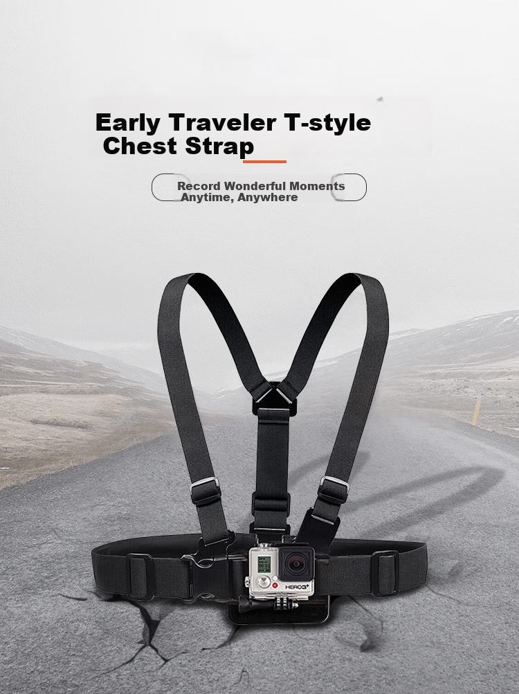 Earlymen Chest Strap for DJI Action 5 Pro, Insta360 Ace Pro 2, GoPro 3s, GoPro 13 And Other Action Cameras for Live Streaming, Cycling, Skiing, Surfing, And Selfie Photography 1