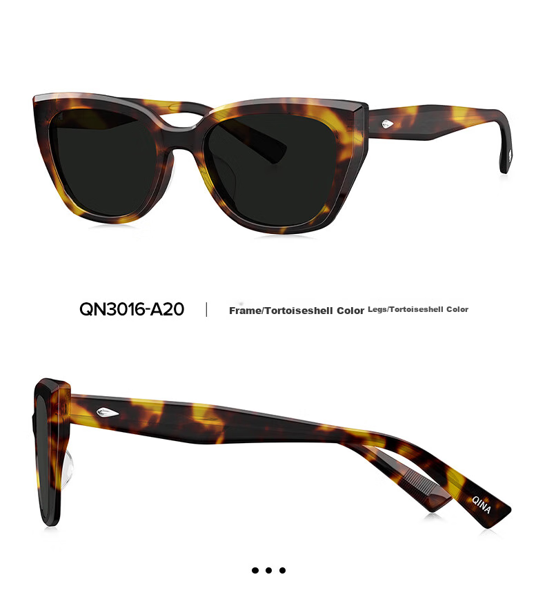 QINA [Brand Recommendation] Butterfly-Shaped Large Frame Sunglasses for Women, Gift for Girls, QN3016A20 10