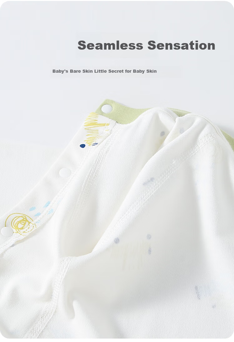 Qiaojiaoya Baby Clothes, Newborn Onesie, Class A Pure Cotton Romper, Full Moon Outfit for Boys And Girls, Crawling Suit, Pajamas, Spring And Autumn Seaso 2