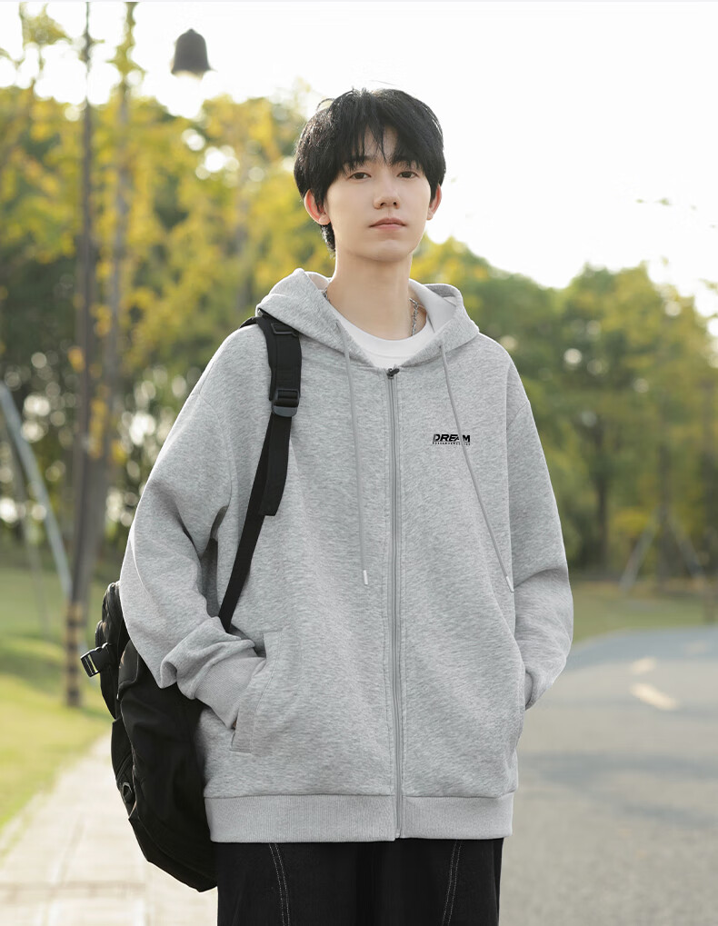 Warrior Hoodie Jacket for Men, Versatile Spring And Autumn Loose Casual Knit Cardigan Sweatshirt Sports Outerwear 19