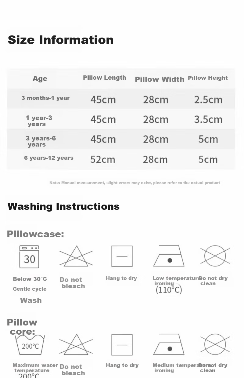 Scoornest Children's Silicone Pillow, Suitable for All Seasons, 1 Baby, 2 Infant, Silicone Pillow for 6 Months to 3 Years Old, Kindergarten Childre 13