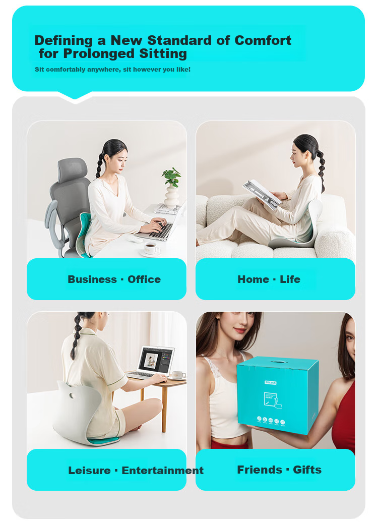 JD Original Posture-Correcting Lumbar Support Cushion, Back Support for Students, Seat Cushion, Breathable Ergonomic Lumbar Support Pad 16