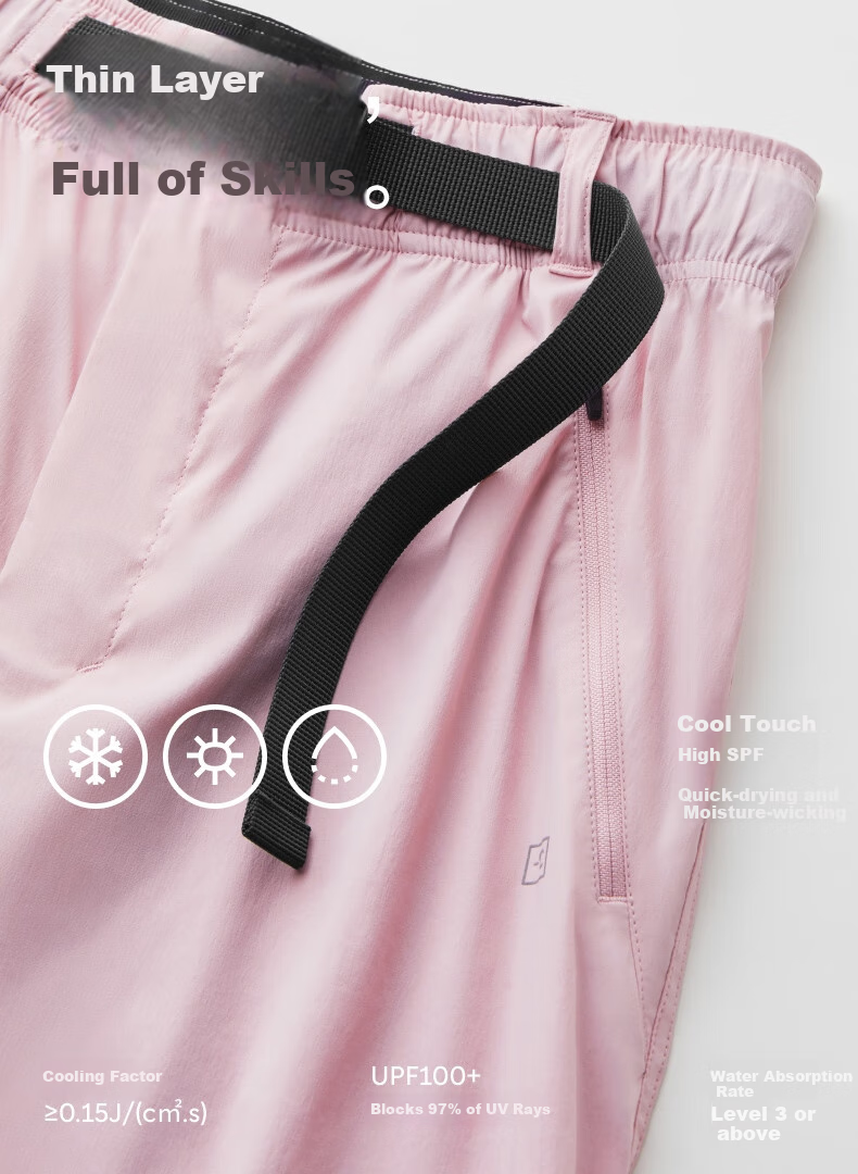 Jiao Nei [Liu Haocun Same Style] Cool Air 505 Wide-Leg Pants Women's Sports Sun Protection Summer Casual 3
