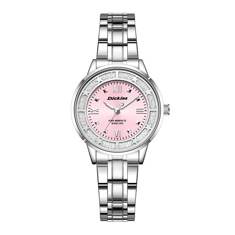 Dickies Women's Student Light Luxury Niche High-End Quartz Watch, Birthday Gift, 2026 New Model CL-669 Pink
