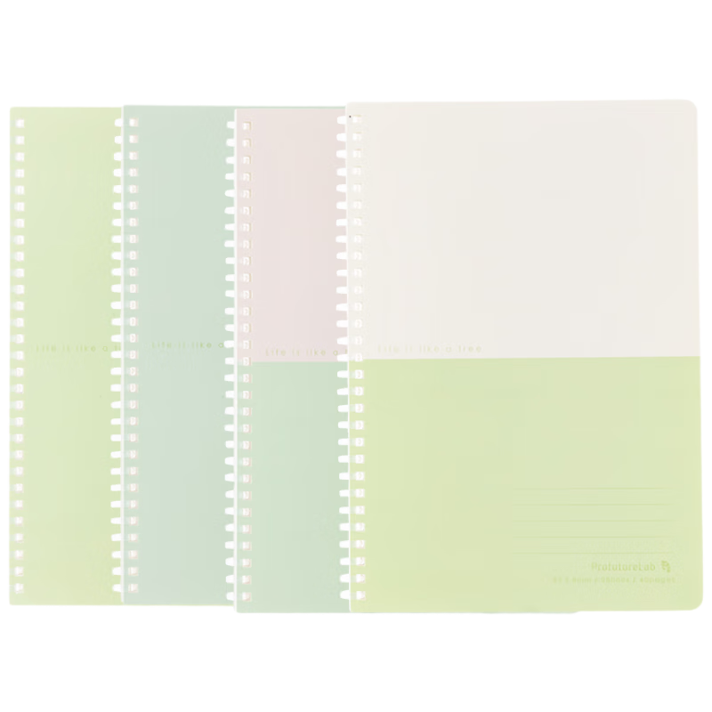 MASMARCU Morning Light Stationery B5 Notebook, High-Quality Simple Soft Spiral Notebook for Students' Error Correction And Note-Taking, Study Supplies PFL Pink-Green 1 Book 40 Sheets XQ028469 Exam Essential