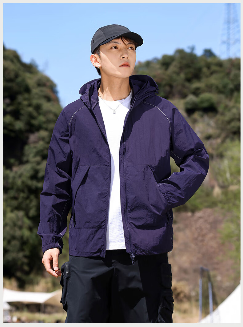 EASTERN CAMEL Unisex Summer UPF50 Sun Protection Outdoor Fishing Jacket Light Gray XS 11
