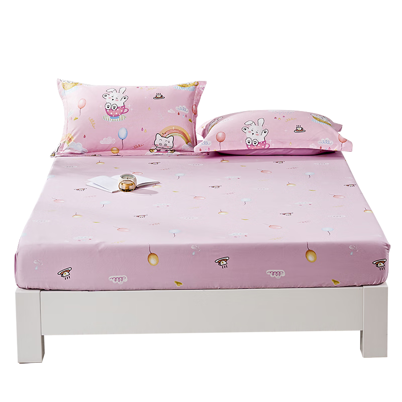 Fuannaertong Class A 60-Count Long-Staple Cotton Single Bed Sheet, 100% Pure Cotton, 150*200*30cm