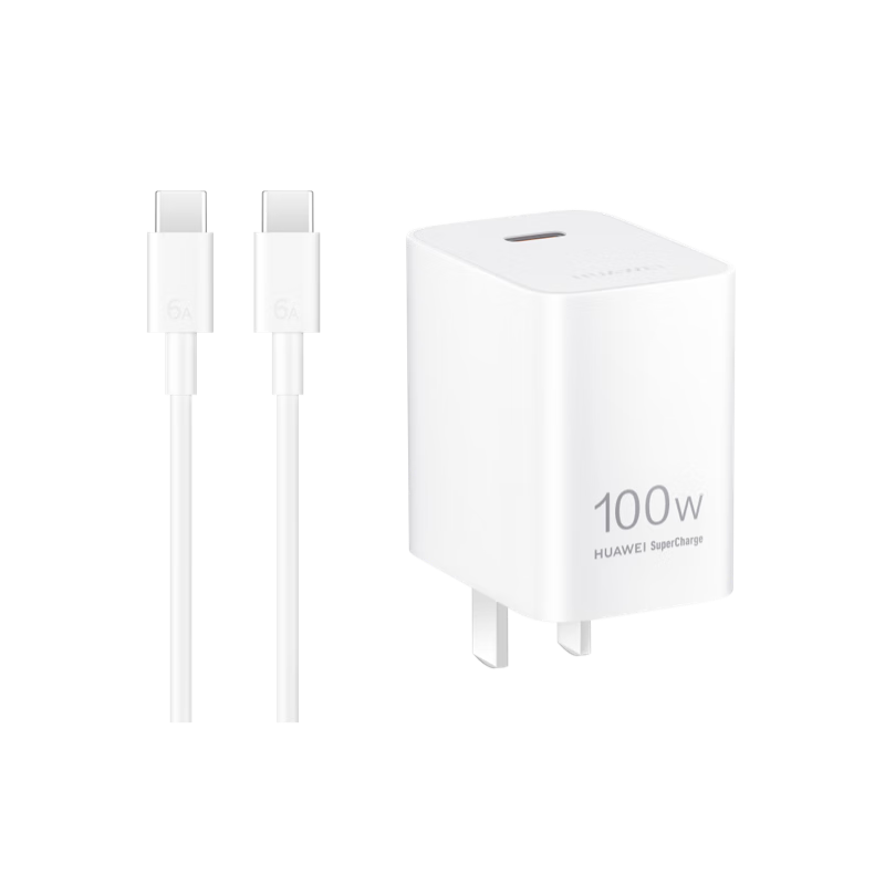 HUAWEI Ice Sugar All-In Charger (Max100W), Super Fast Charging, 3C Certified, Includes 1m 6A Data Cable, HUAWEI Original Charger, Suitable for HUAWEI Phones Pura80