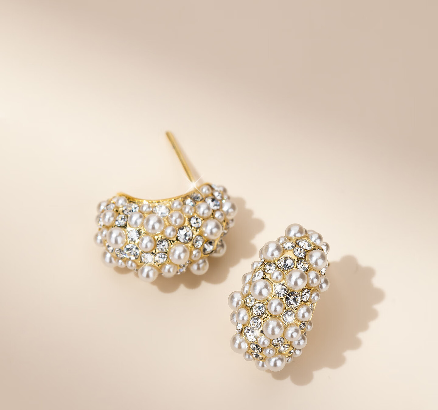 New Year Niche Unique Imitation Pearl Stud Earrings for Women, Elegant And High-End Ear Rings, 2025 New Style Earrings, Birthday Gift 4