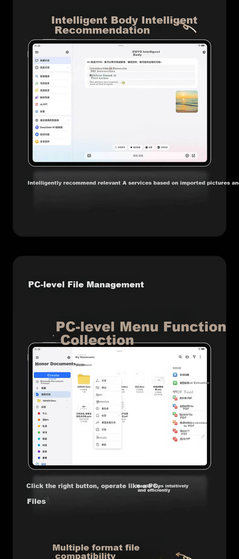 HONOR MagicPad 3 Tablet, 13.3-Inch Screen, 165Hz Ultra-High Refresh Rate Eye-Protection Display, 12450mAh Qinghai Lake Battery, 12GB+256GB, Moonlight White 13