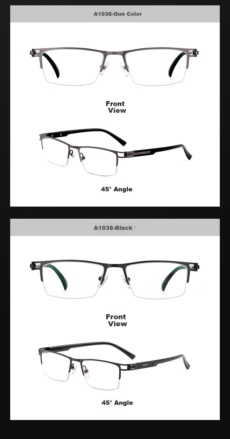 ARNO FOCUS ON YOUR EYES Reading Glasses for Men, Anti-Blue Light, German Imported, Fashionable Ultra-Light Women's High-Definition Presbyopic Glasses A1036 300 Degrees 9