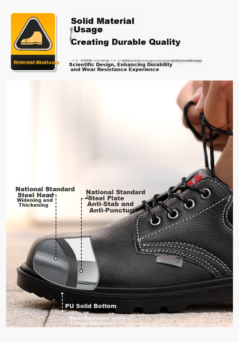 Dinggu Safety Shoes for Men, Anti-Smashing And Puncture-Resistant, Steel Toe Cap, Steel Midsole, Solid Sole, Safety Shoes 1123hei38 11