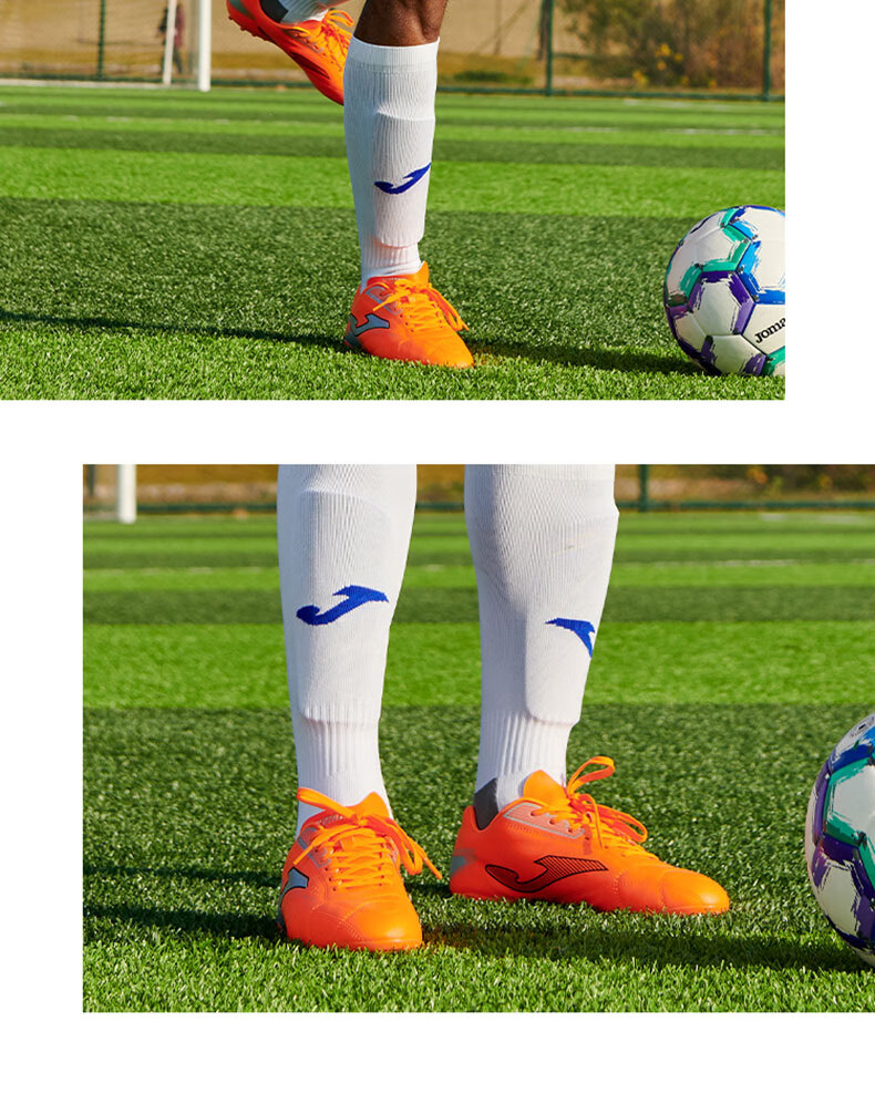 JOMA Men's Soccer Shoes MG Short Studs Non-Slip Wear-Resistant Breathable Professional Football Training Shoes Orange Size 44 6