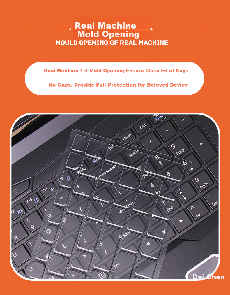 ECOLA Shenzhou X7 911Air Star Wars Third Generation Advanced Edition, 15.6-Inch TPU Keyboard Cover, High-Transparency Protective Keyboard Film EZ012 5