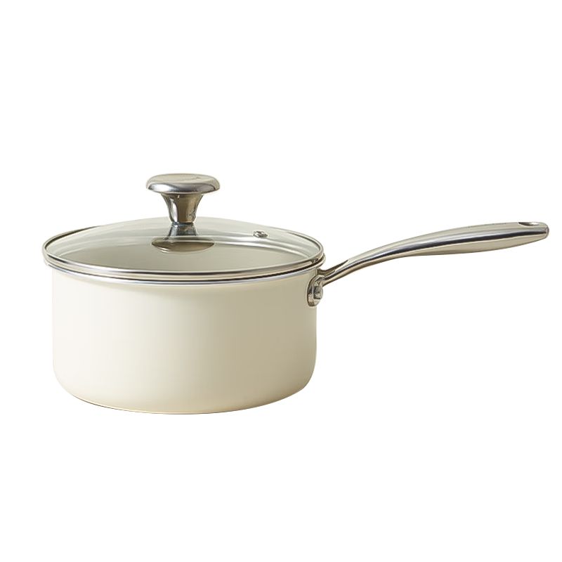 Red Chef Ceramic Small Milk Pot Baby Special Supplementary Food Pot Infant Non-Coated Instant Noodle Soup Pot Non-Stick 20cm