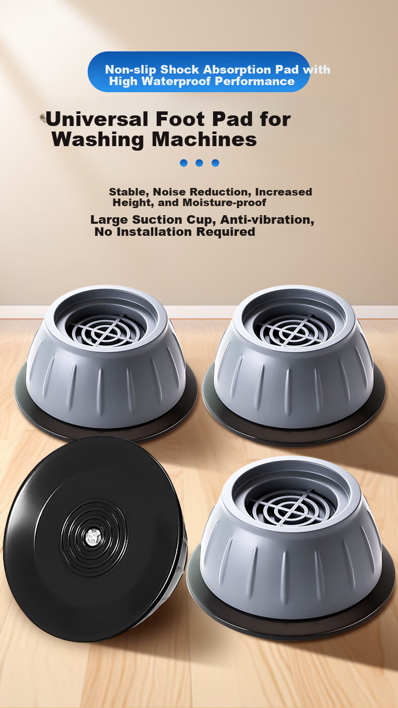 Lelandi Washing Machine Anti-Slip And Shock-Absorbing Foot Pads, Height-Increasing Base, Anti-Vibration Fixing Foot Pads, 4-Pack L5024 1