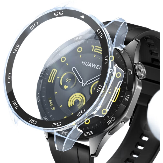 Защитный чехол-пленка для Huawei Watch GT6/GT5/GT4/GT3/Pro, прозрачный, противоударный, интегрированный