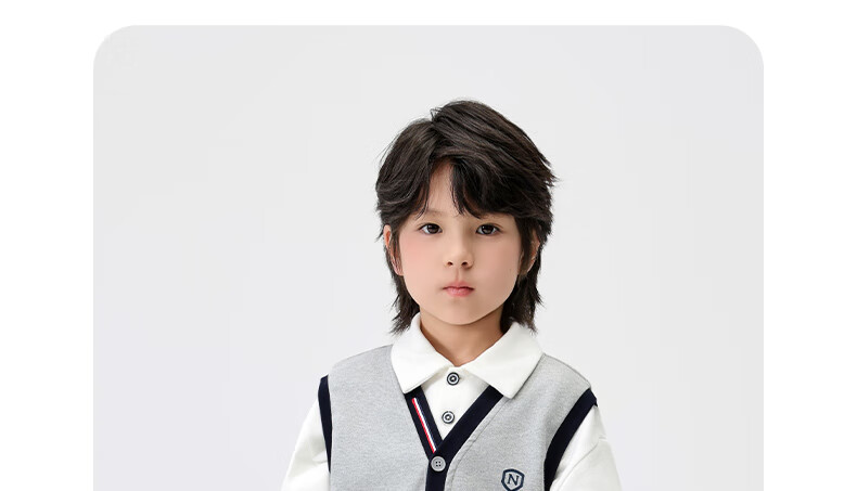 Nubiwow Boys' Spring Vest Outerwear Children's Waistcoat Big Kids Spring Vest British Style Fashionable Boys' Sleeveless Jacket 14