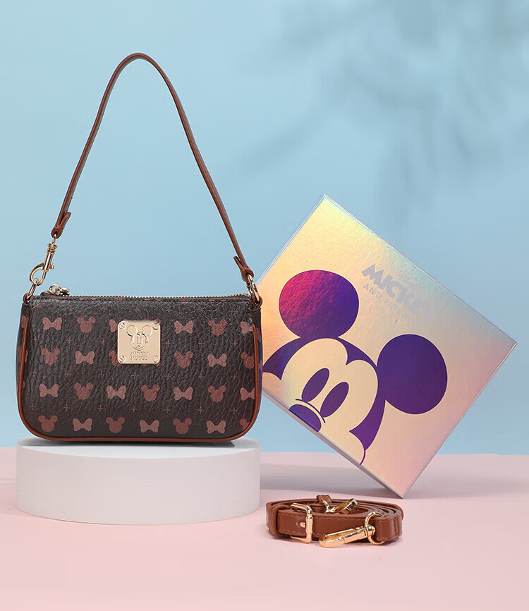 Disney Handbag, Women's Shoulder Crossbody Bag, Minnie Mouse Design, Underarm Bag, Birthday Gift Box Set for Wome 29