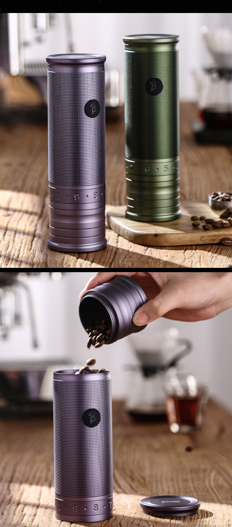 Bincoo Electric Coffee Grinder Portable Coffee Bean Grinder Small Home Use External Italian Coffee Grinding Machine 3