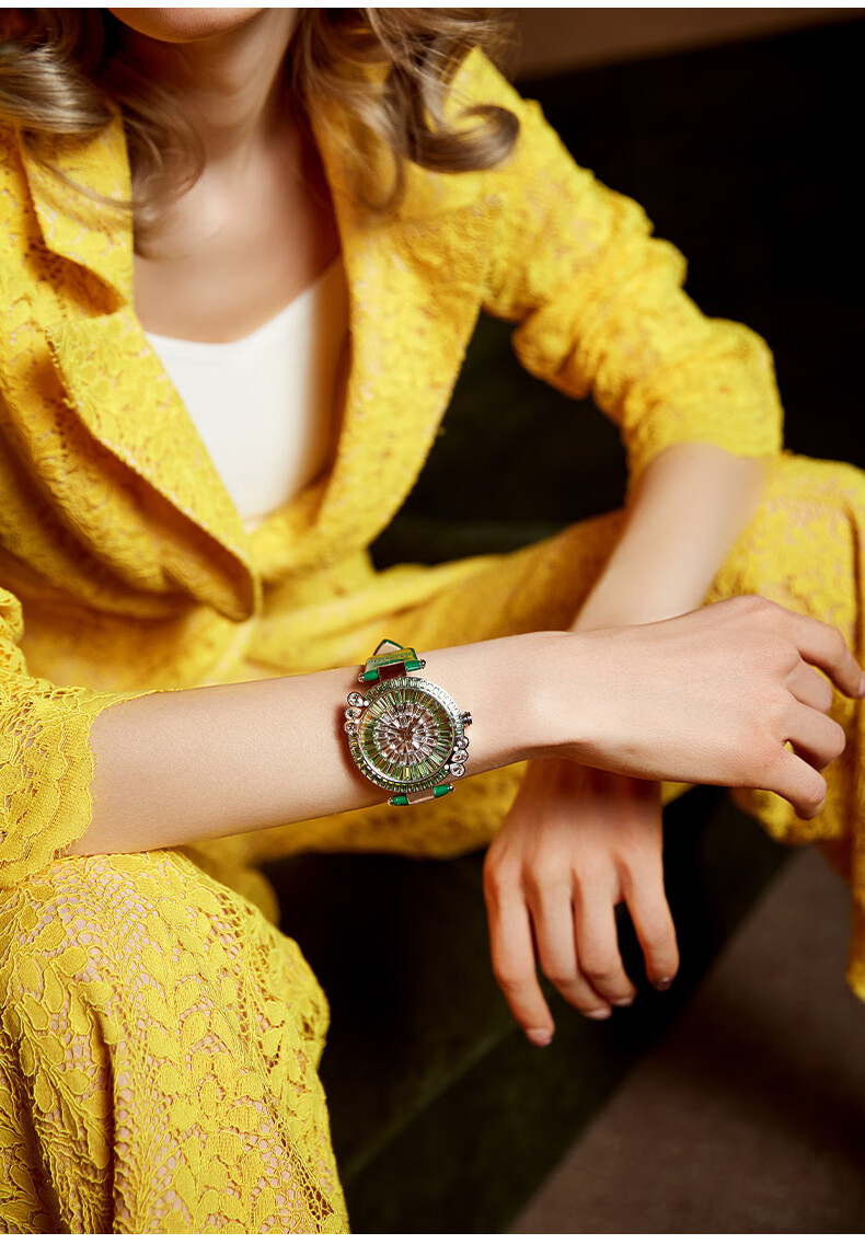 Galtiscopio Trendy Fashion Wristwatch, Elegant Daisy Series Women's Watch with Diamond And Crystal Dial, Large Dial Watch, Women's Holiday Gift 7