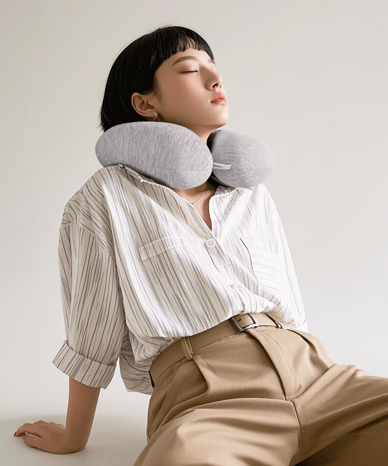 MUJI Workshop U-Shaped Neck Pillow Travel Nap Pillow Portable Cervical Support Cushion 8