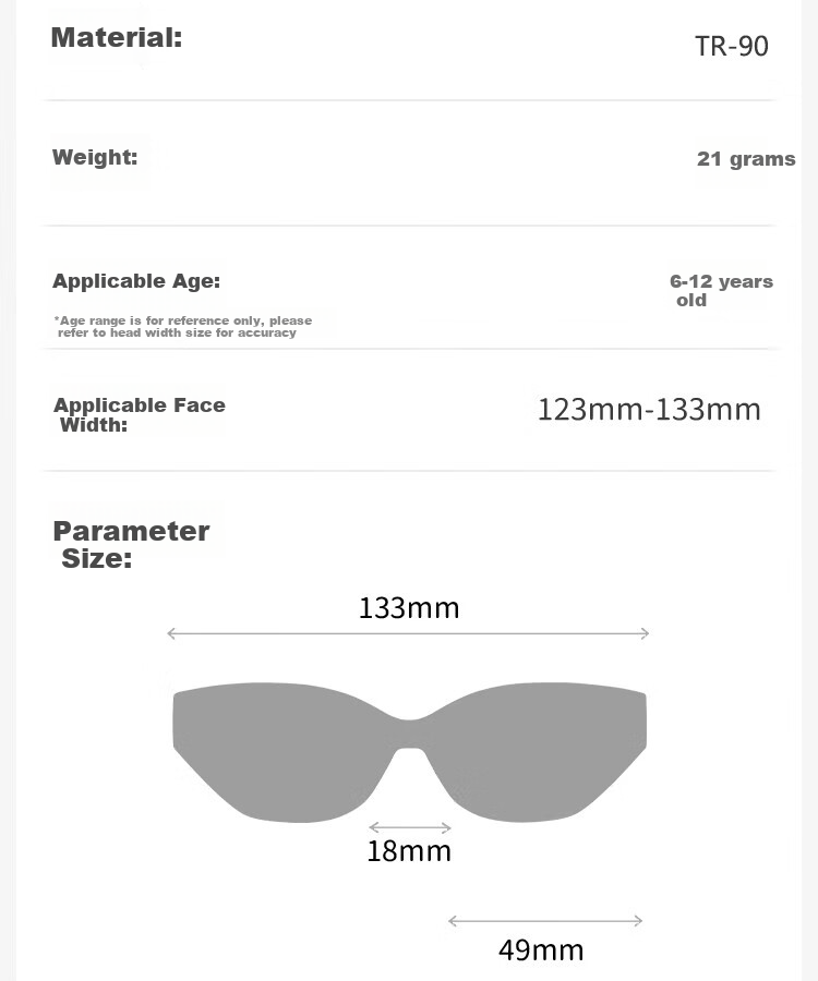 Cuntiandaofu Children's Sunglasses, Cat Eye Sunglasses, Children's Polarized Sunglasses, Boys' Fashionable Girls' Black Frame Polarized Gray 18