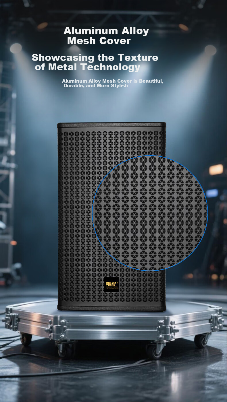 Weishu BM-1010 Conference Audio And Video Full-Frequency Professional Speaker, Single 10-Inch Multifunctional Performance-Level Indoor And Outdoor KTV Project Wall-Mounted And Floor-Standing Theater Passive Speaker 200W 4