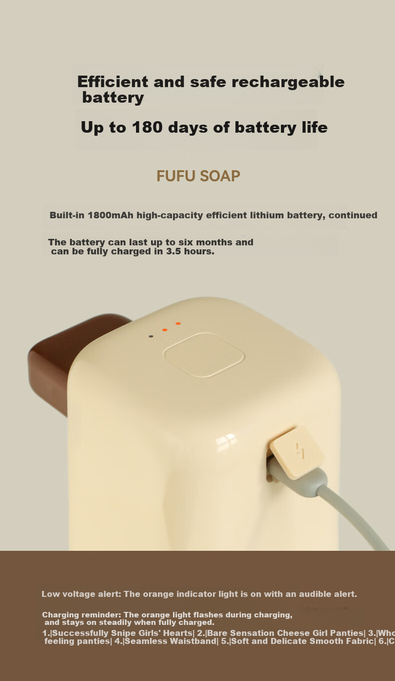 MUID Automatic Hand-Washing Machine with Smart Sensor Foam Dispenser, Child-Friendly No-Contact Bubble Maker, Multifunctional Soap Dispenser 8