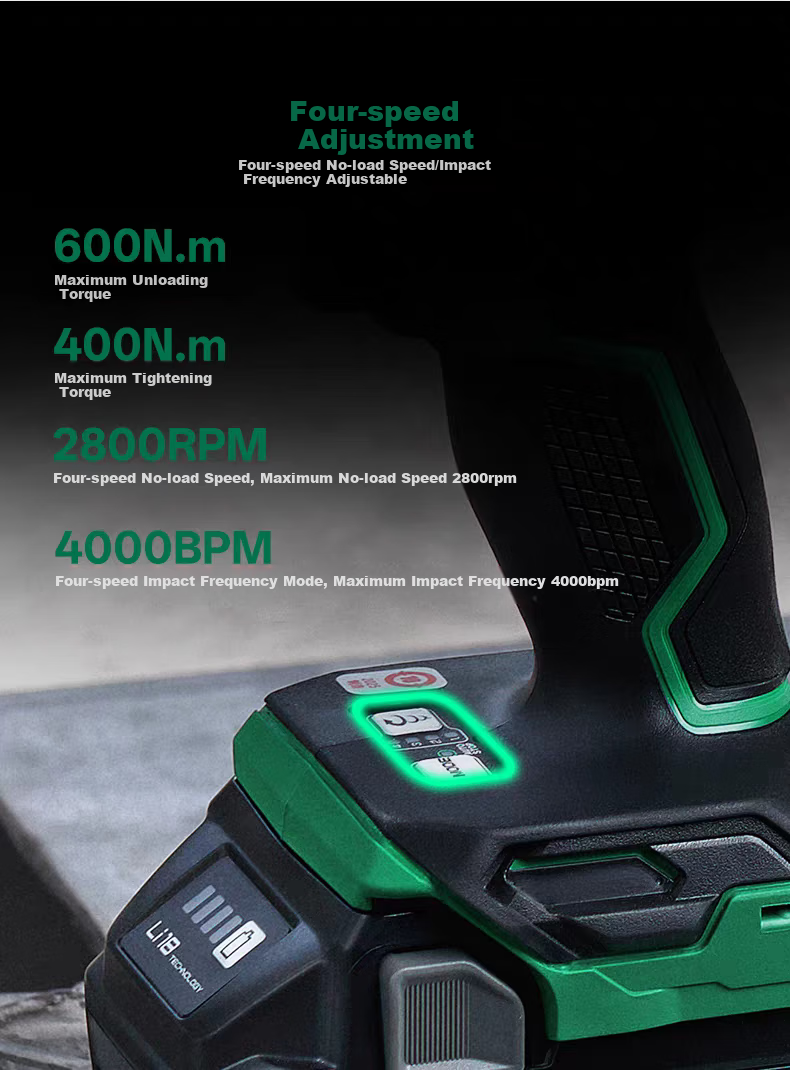 HiKOKI 18V Brushless Lithium-Ion Rechargeable High-Torque Impact Wrench WR18DJ Socket Impact Driver 5.0Ah Single Battery Versio 8