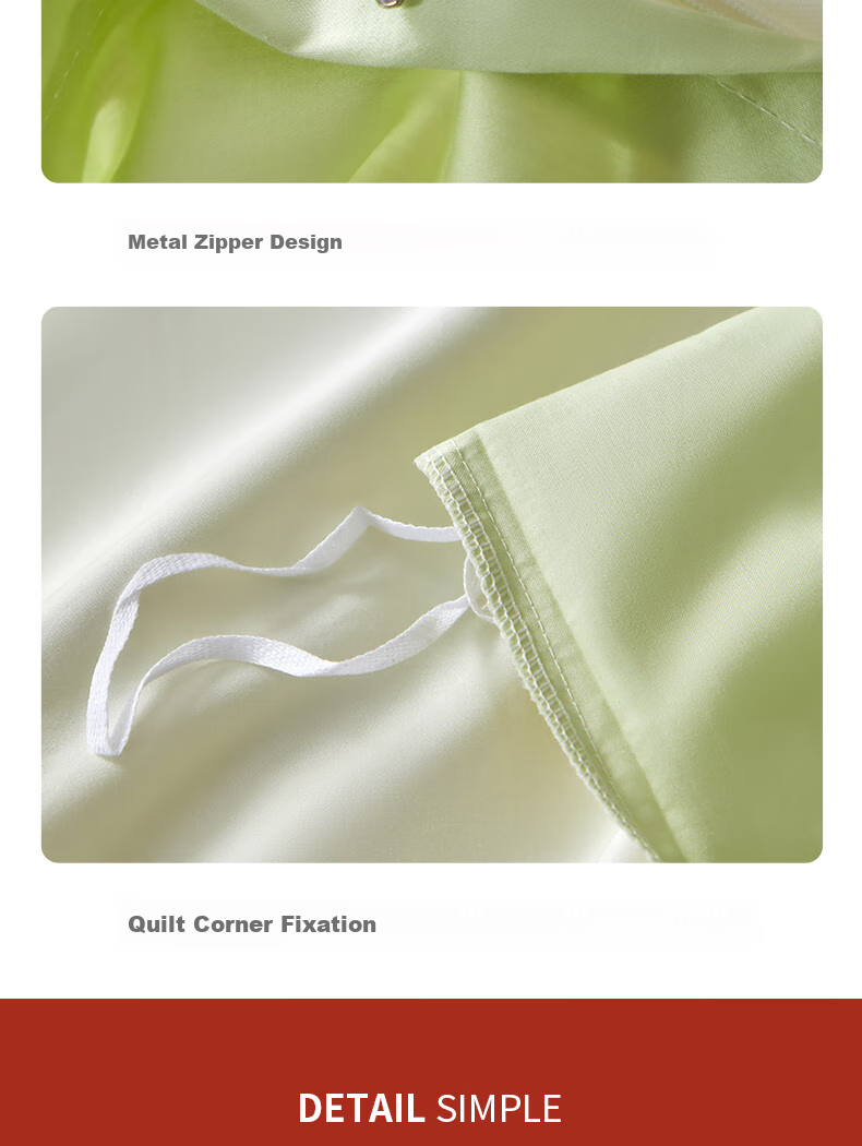 Hodo Skin-Friendly Four-Piece Bedding Set Naked Sleep Bed Sheet Pillowcase Duvet Cover Single Dormitory Home Bedding 200*230cm Coffee Color 1.5m Fitted Sheet Style 14