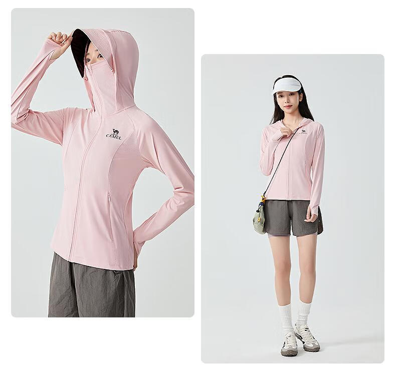 CAMEL Outdoor Sunscreen Jacket [Ice Extract Cool White Skin] Couple Style 2025 New UV Protection Cooling Original Yarn Sunscreen Clothing 27