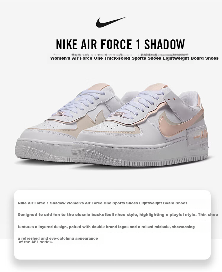 NIKE Women's Casual Sneakers, Air Force 1 Sports Shoes, CI0919-121 White, Size 38.5 1