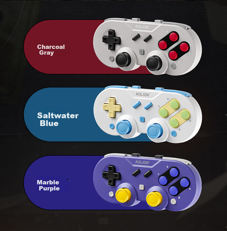 Aolion N35 Gaming Controller Capacitive Joystick PC Steam Switch 2 Pro NS Handheld Android iOS iPad Tablet Wireless Bluetooth Gamepad 1