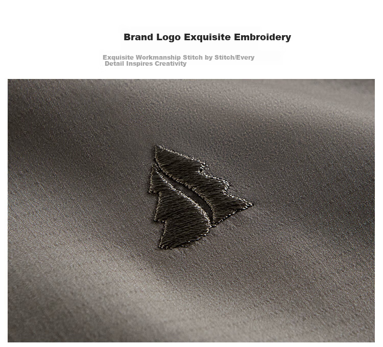 FIRS [Exquisite Embroidered Logo] Men's Jacket, Autumn Business Casual Light Luxury Coffee-Colored Stand-Up Collar Cardigan Menswear 4