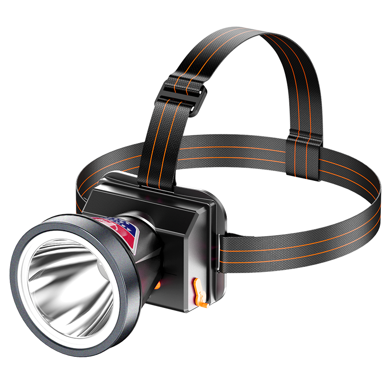 Guangming General Bright Rechargeable Headlamp Super Bright Head-Worn Flashlight Outdoor Lighting Long Battery Life Mining Lamp for Beachcombing