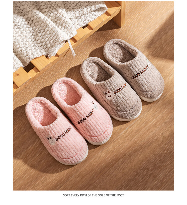 TZLDN Men's Cotton Slippers, Non-Slip Thick Sole, Indoor Warm Home Shoes, Autumn And Winter Double Cotton Shoes, Couple's Half-Covered Cotton Shoes, Men's Style 19