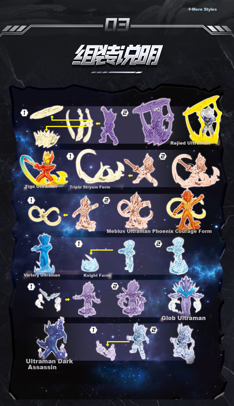 Kayou Ultraman Rubber Doll Series 8: Hero Assembly Collection XP Cards - Mid-Autumn Festival, National Day, Children's Christmas Gift 5