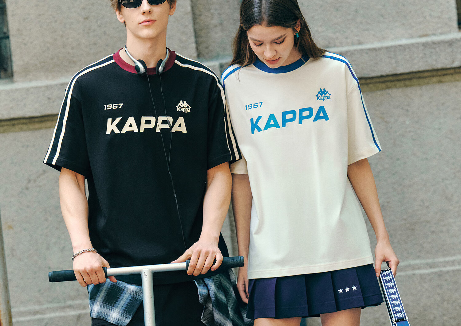 Kappa Back-to-Back Cotton Sports Short Sleeve T-Shirt Men Summer 2026 New Casual Half Sleeve Top K0FX2TD09D Black XL 25
