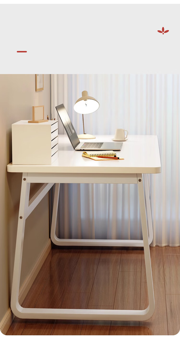 L&S Computer Desk Home Desktop Gaming Study Office Writing Desk BGZ786 Cream White 140cm 8