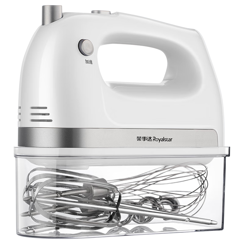 Royalstar Electric Hand Mixer 450W High Power Automatic Handheld Egg Beater Whisk Cream Batter Mixer with 304 Stainless Steel Beaters EGK661L