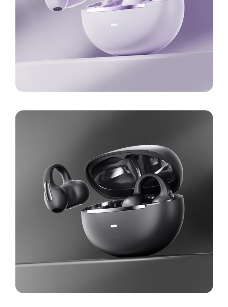 Chuangu 2026 Latest Model | Panoramic Sound Bluetooth Bone Conduction Clip-On Wireless In-Earless Sports Running Music Noise Cancelling Long Battery Life Earphones 19