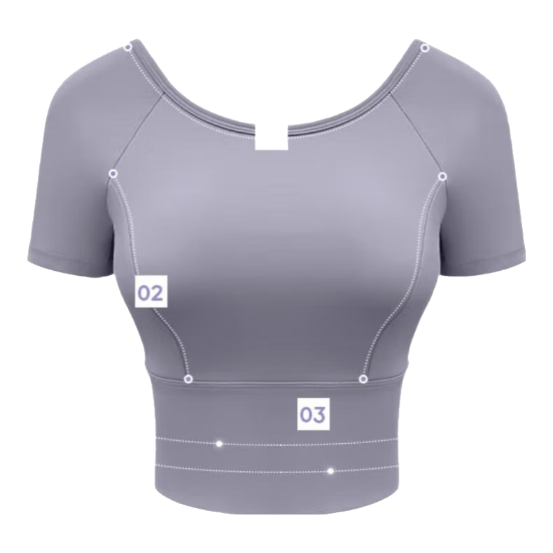 ACKDCS Women's Yoga Backless Top 2026 Spring Summer New Running Sports Short Sleeve T-Shirt with Chest Pad Fitness Wear
